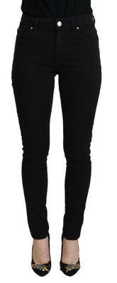 Dolce & Gabbana Black Cotton High Waist Casual Denim Jeans -   -  Dolce & Gabbana.